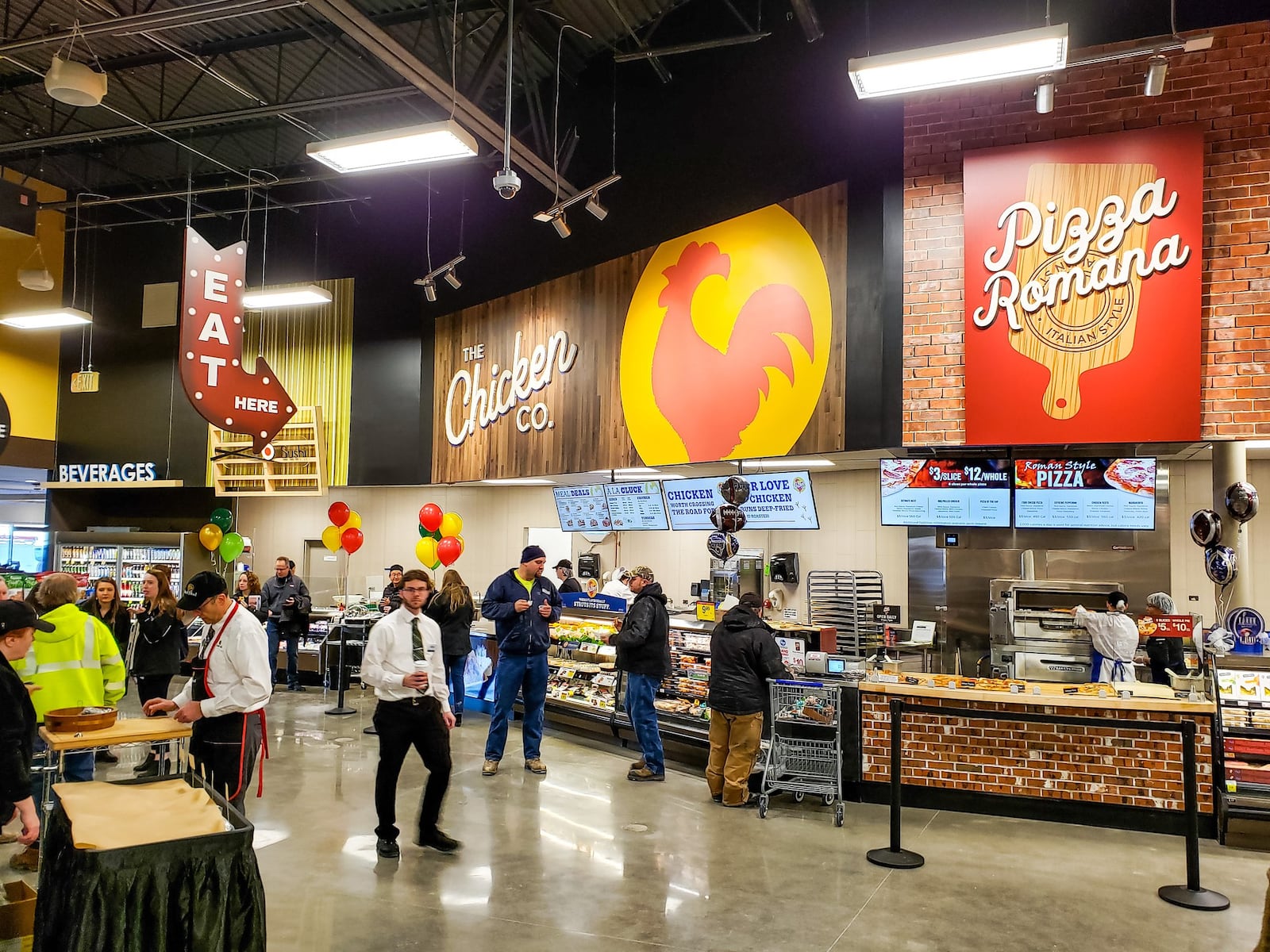 The new Kroger Marketplace at Crossings of Beckett on Princeton Glendale Road near Tylersville Road in West Chester Township opened Thursday morning, Jan. 31, 2019 replacing the old Kroger location just up the street. NICK GRAHAM/STAFF