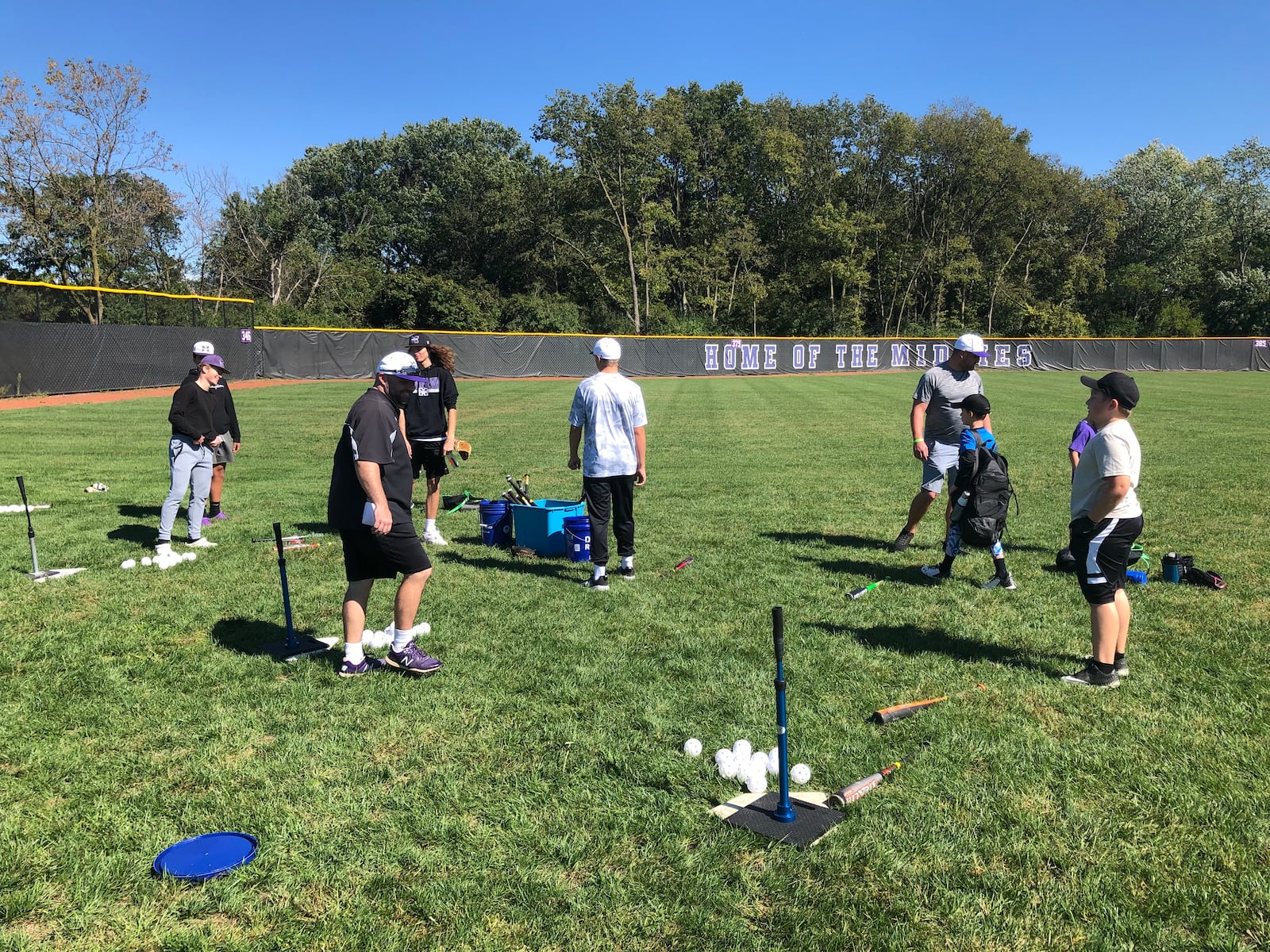 Hundreds of children attended the five Middie Way Baseball camps this year. The last camp was held Saturday at Lefferson Park. Middletown will start a Little League program in 2022. RICK McCRABB/STAFF