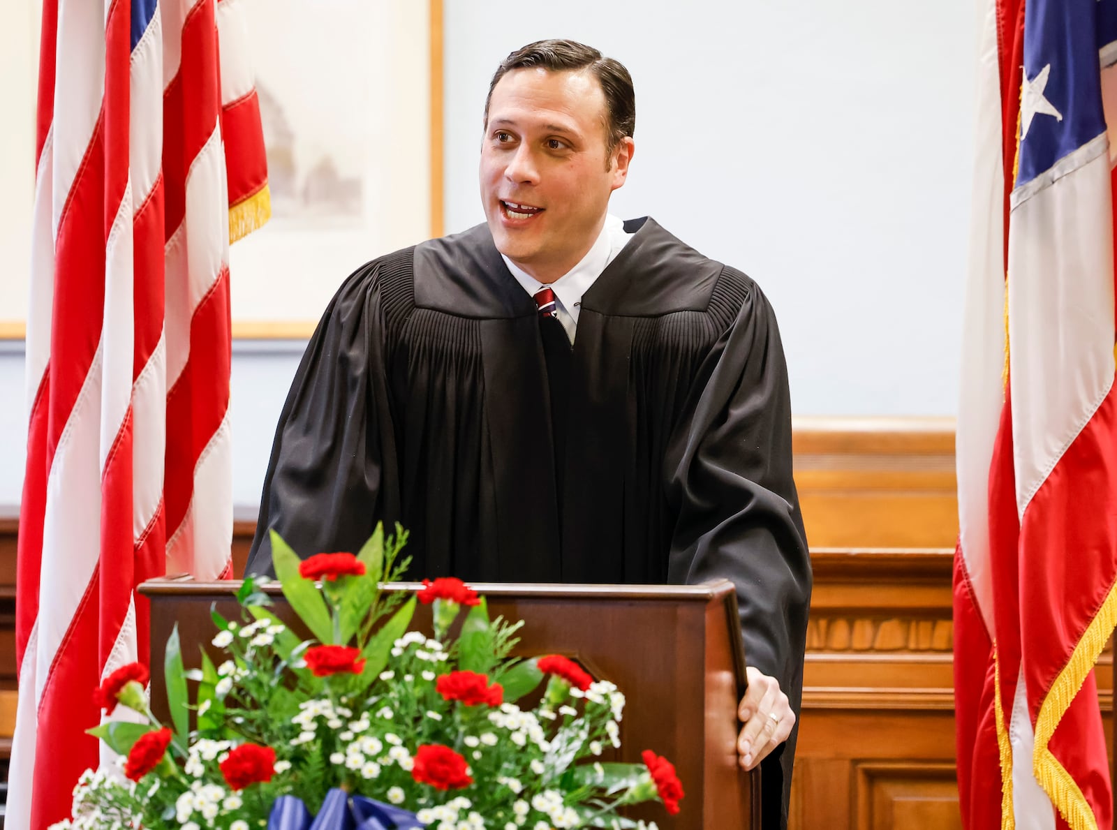 Daniel Phillips was sworn in as Butler County Juvenile Court Judge Thursday, Dec. 29, 2022 at the historic Butler County Courthouse in Hamilton. NICK GRAHAM/STAFF