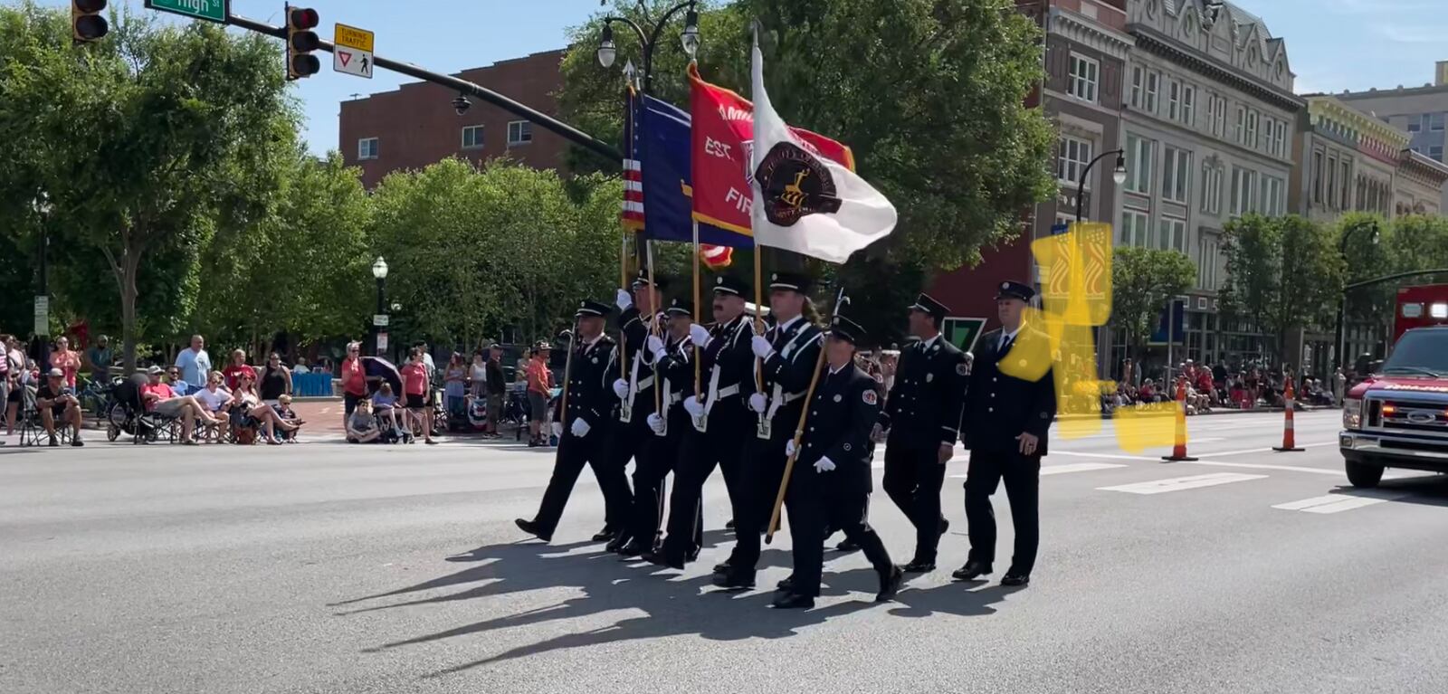 Hamilton’s 4th of July parade featured 100 entrants that had more than 1,700 participants in the mile-long procession on Tuesday. MICHAEL D. PITMAN/STAFF 