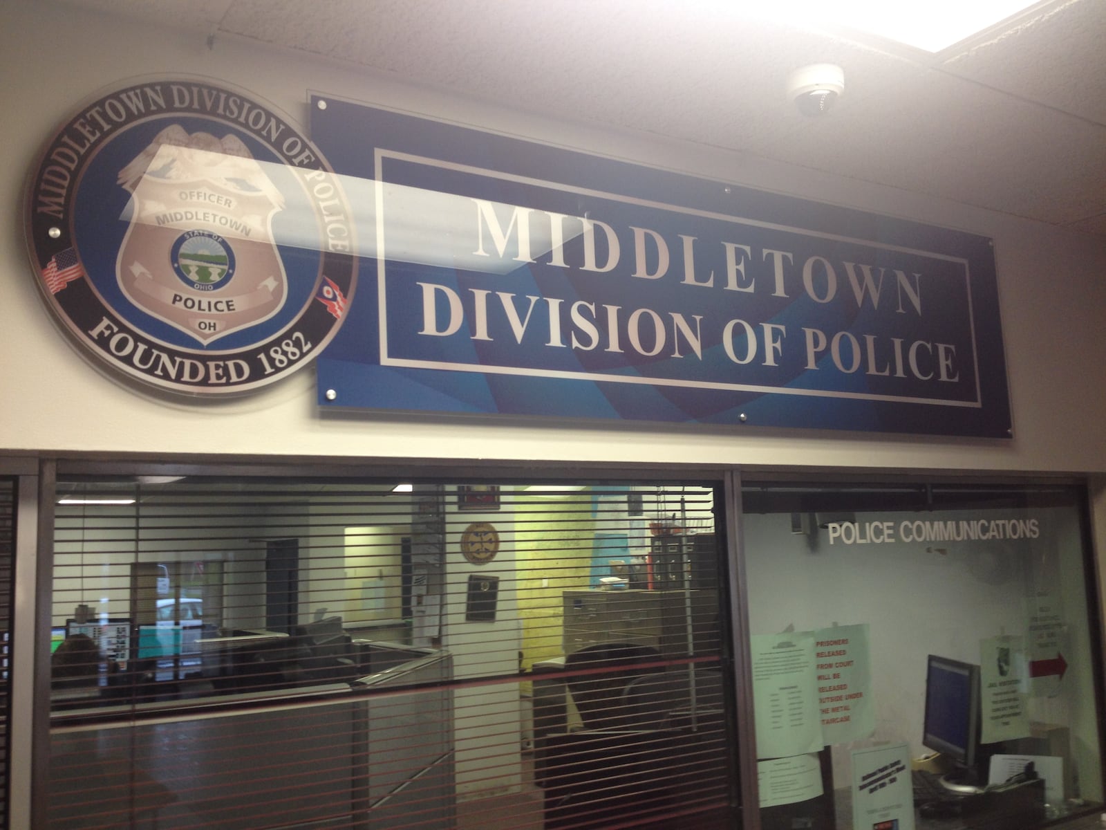 Middletown Division of Police dispatch center and lobby STAFF FILE