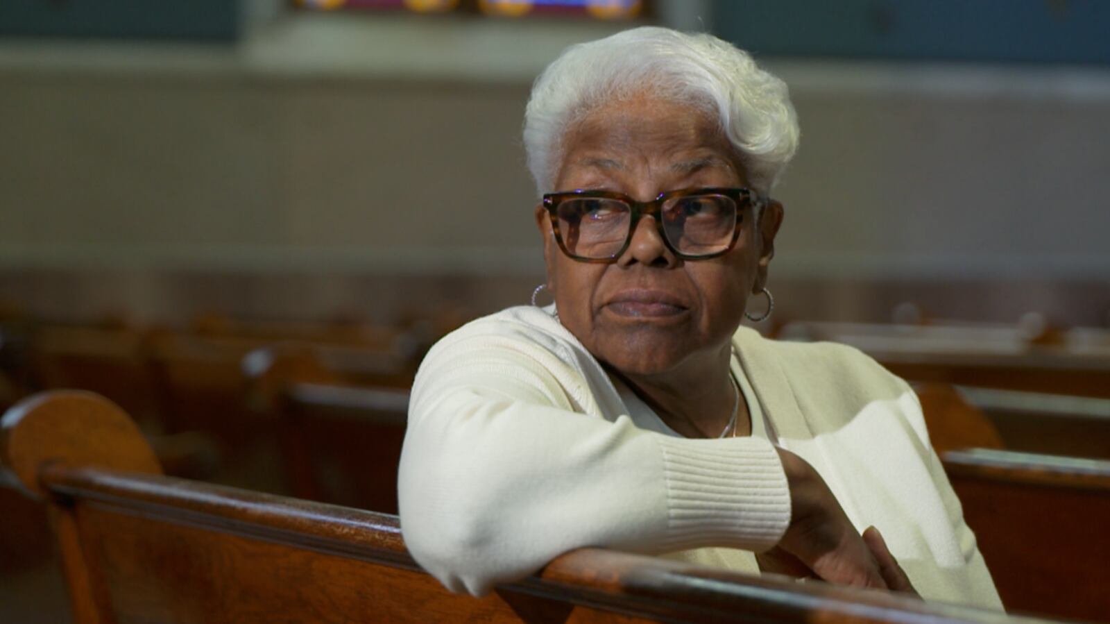 Lynette Chancellor, a 20-year parishioner at St. Francis Seraph Church, said the crowds outside have gotten so bad that she feels unsafe entering. RAY PFEFFER/WCPO