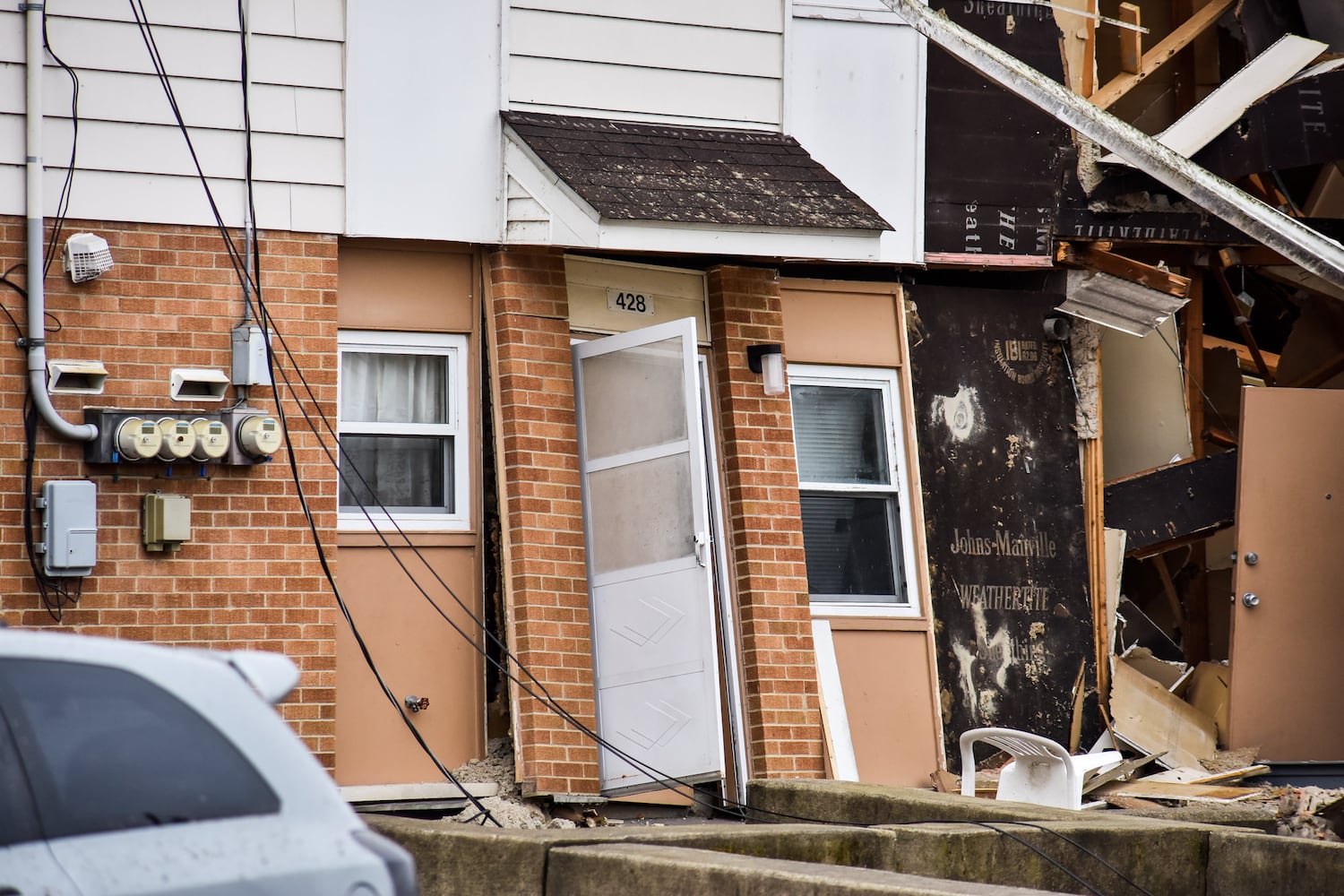 PHOTOS: Middletown apartment building collapse injures 1