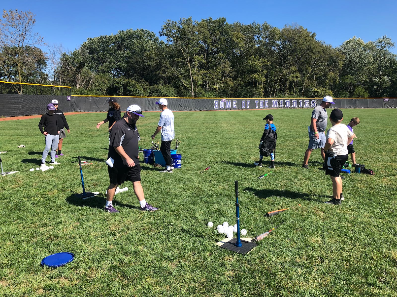 Hundreds of children attended the five Middie Way Baseball camps this year. The last camp was held Saturday at Lefferson Park. Middletown will start a Little League program in 2022. RICK McCRABB/STAFF