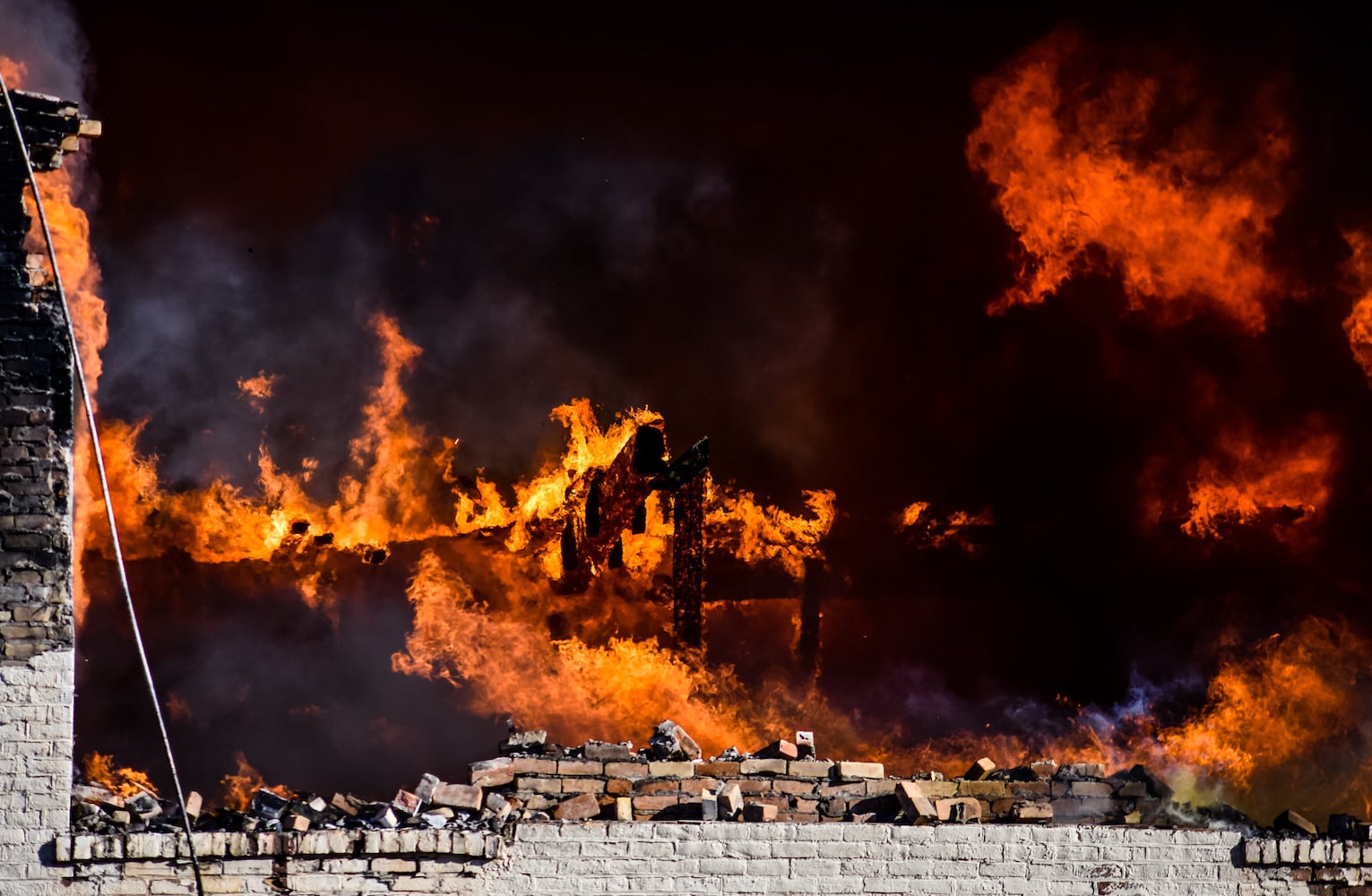 PHOTOS: Large fire at old Middletown Paperboard building on New Year’s Day