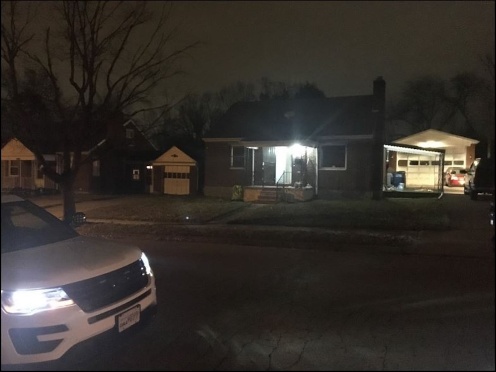 Dayton police are investigating whether a home burglary led to a shots-fired incident Monday night, Dec. 2, 2019. (Dylan Dombroski/Staff)