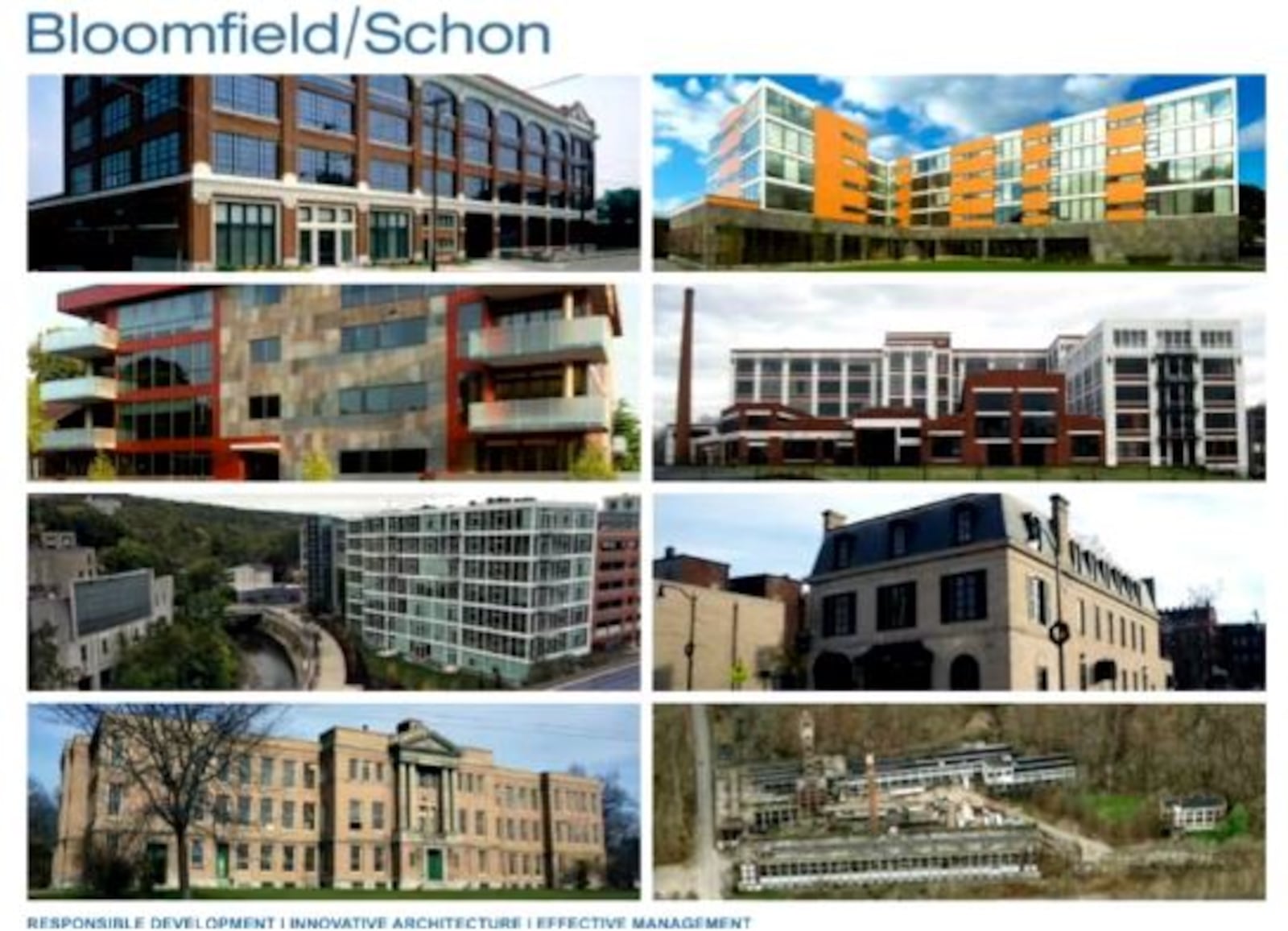 Here are photos of other projects Bloomfield/Schon has worked on. PROVIDED