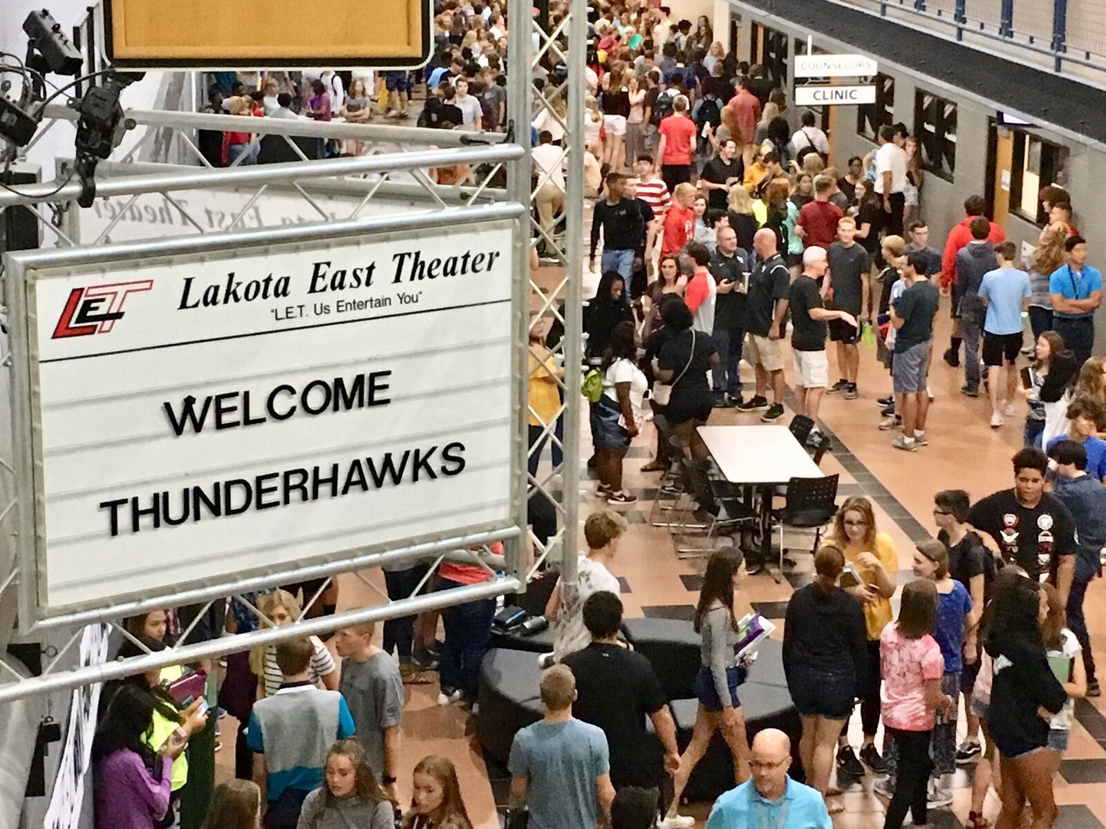 Lakota East High School kicked off the new school year Thursday with its more than 2,100 students attending an opening day rally. 