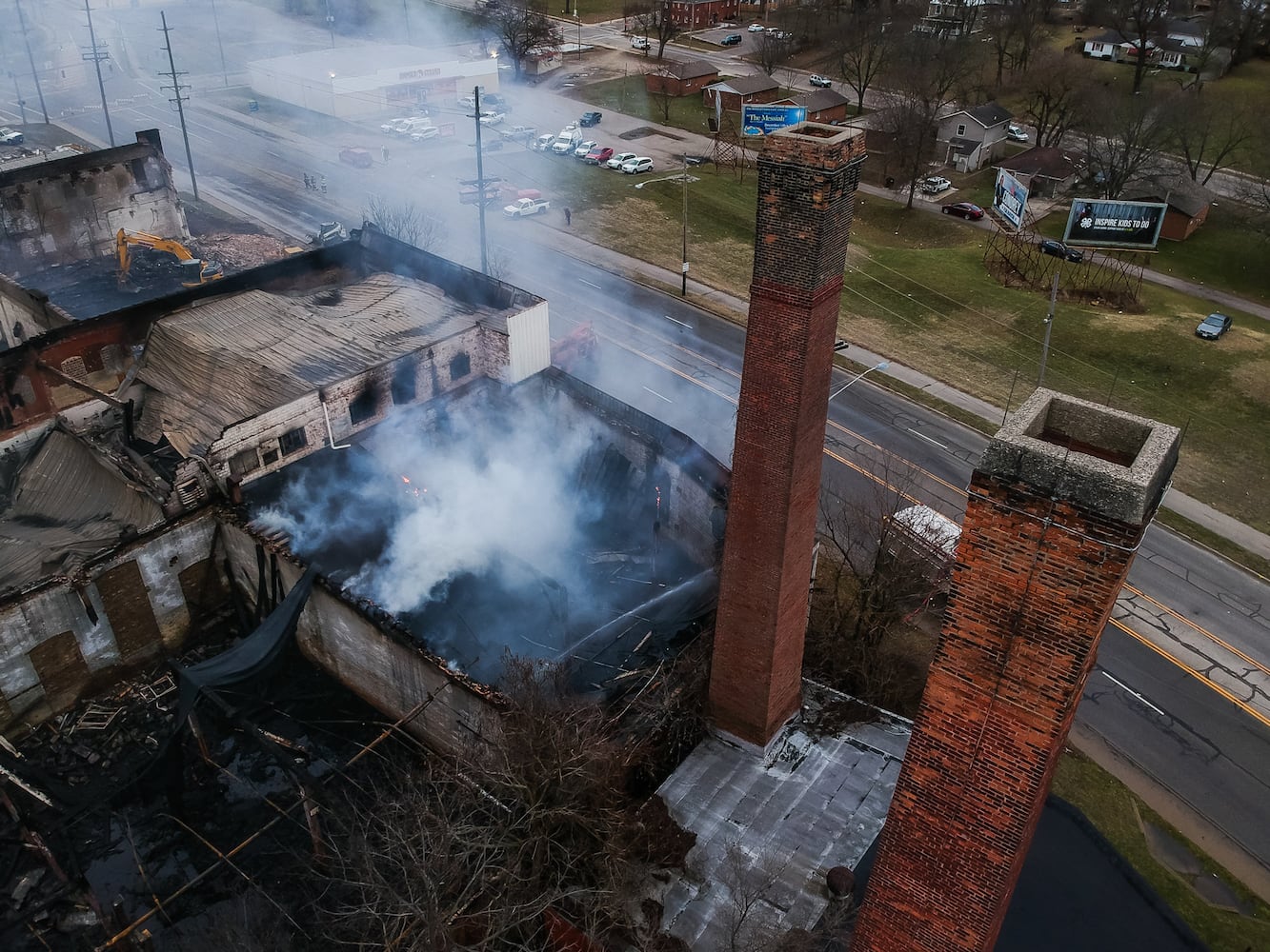 PHOTOS: Aftermath of huge New Year’s Day warehouse fire in Middletown