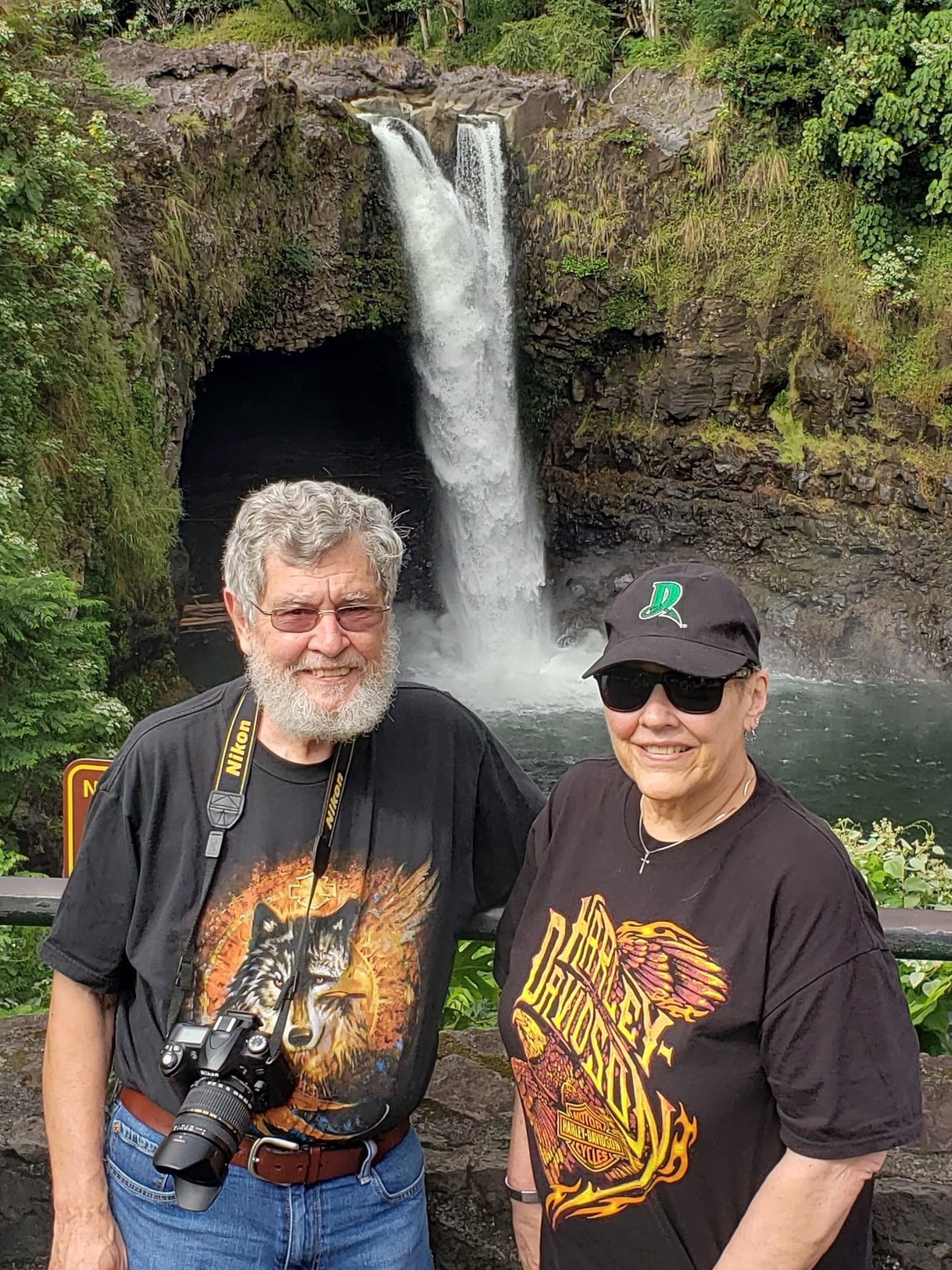 Gary Eubank, 85, and his wife, Pamela, love to travel. The pair started their adventures as part of Gary’s work as a minister at United Methodist Church. Here they are seen on a 2019 trip to Hawaii CONTRIBUTED