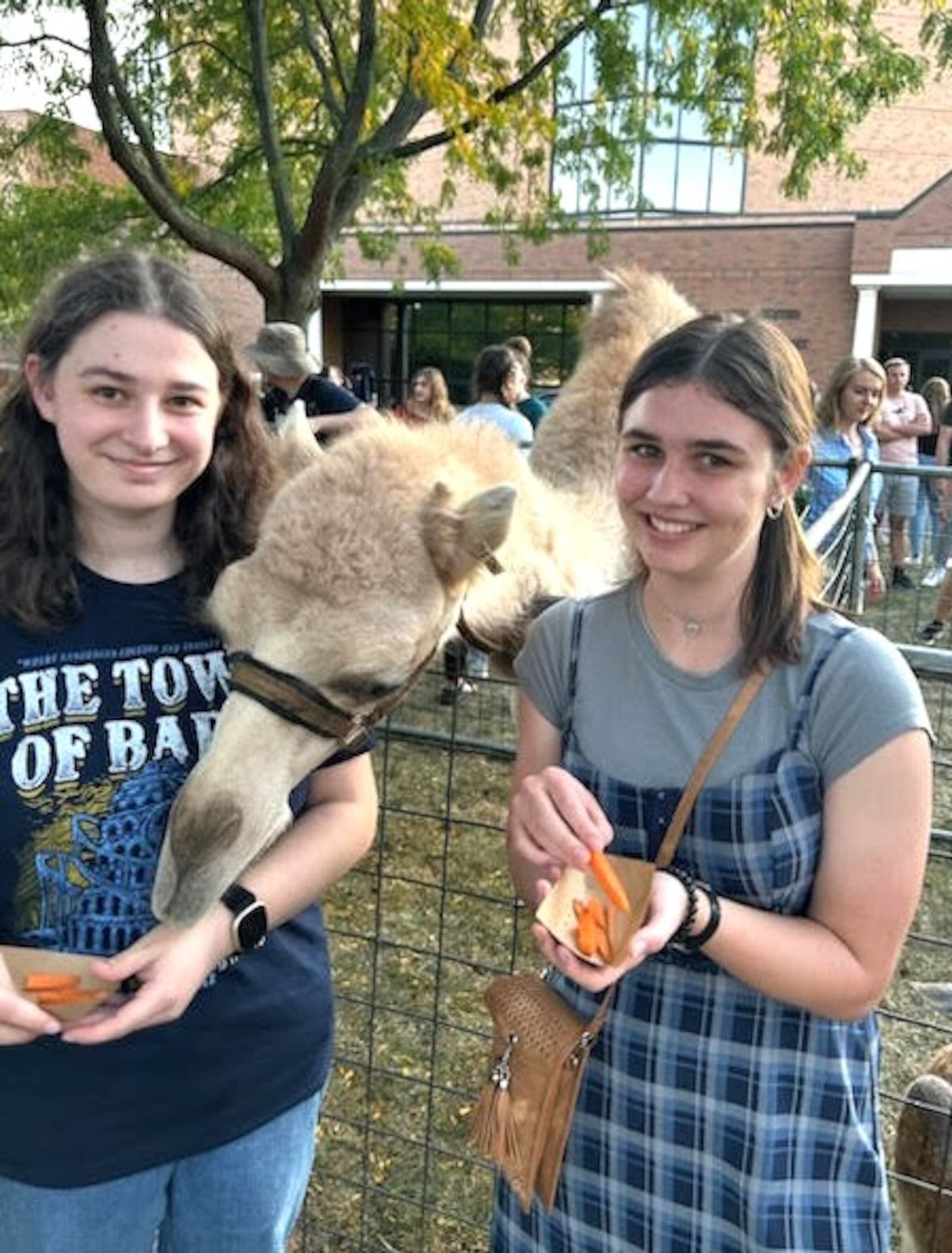 Grace Maxwell, right, with her roommate, Annika Sher, left. CONTRIBUTED