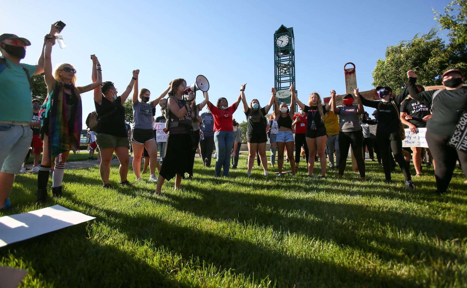 PHOTOS Crowd gathers at West Chester protest