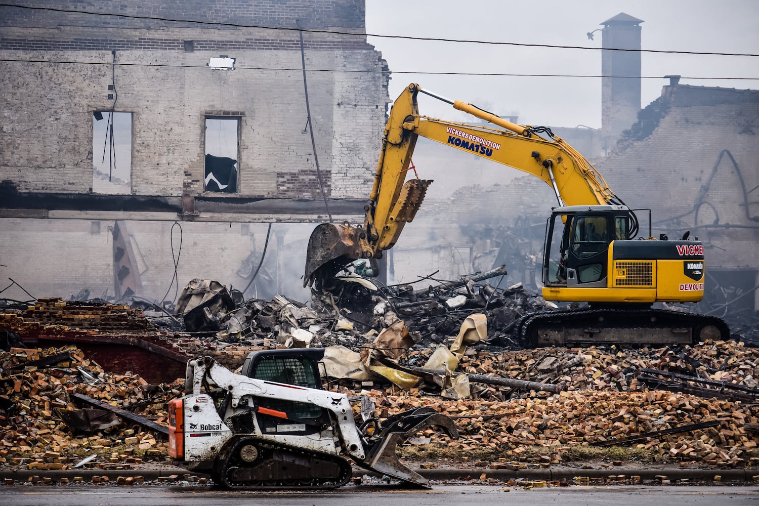 PHOTOS: Aftermath of huge New Year’s Day warehouse fire in Middletown