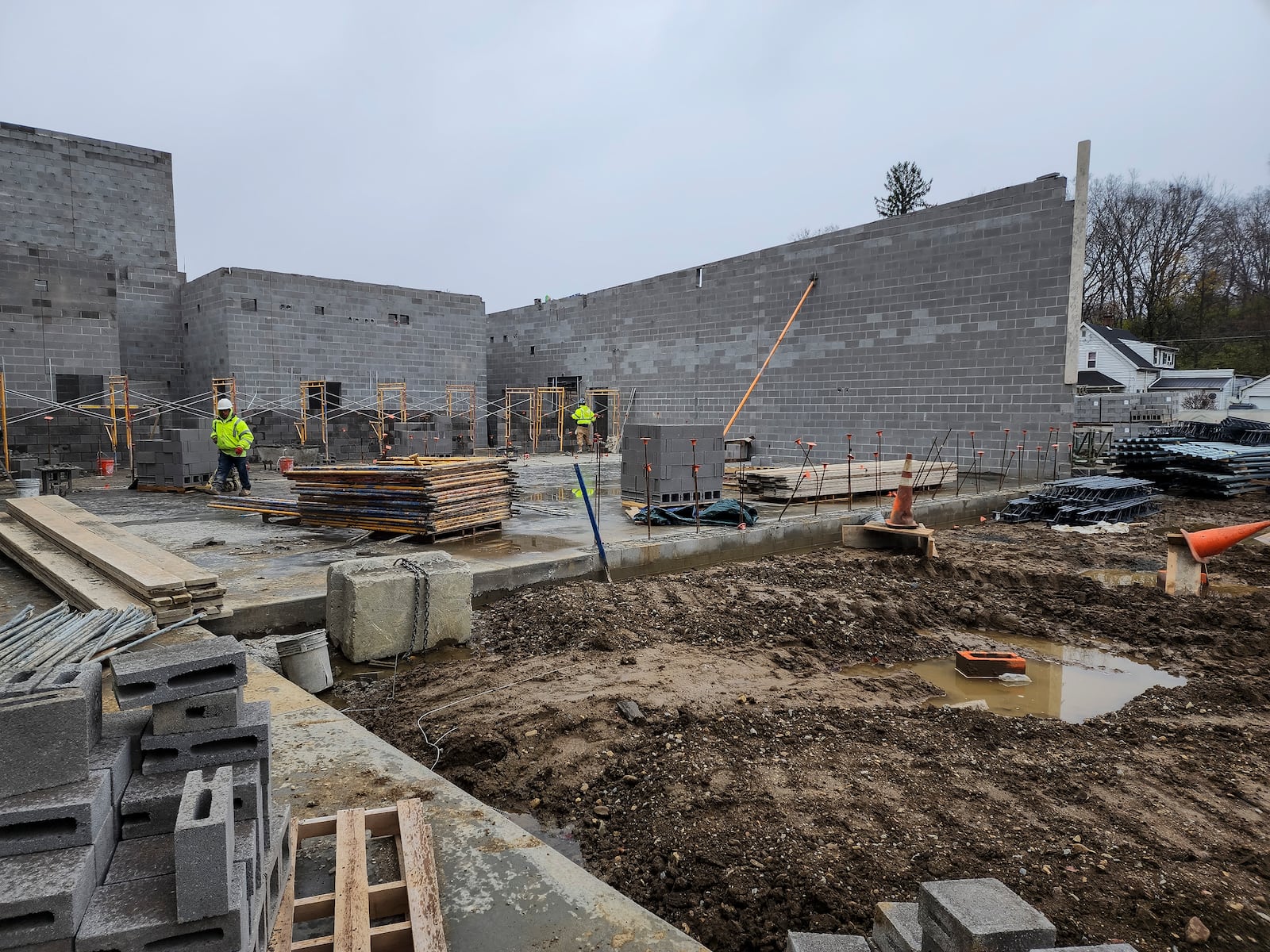 Construction continues on the new Franklin High School Wednesday, Nov. 16, 2022. NICK GRAHAM/STAFF