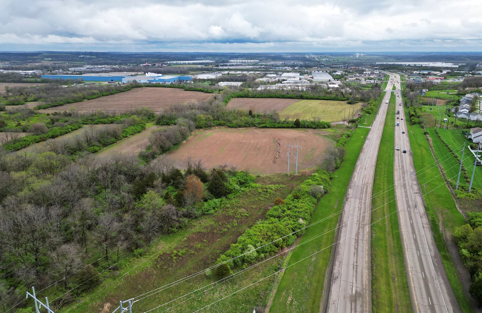 Cornerstone Monroe farm land is located north of Ohio 63 between N. Main Street and Lawton Ave. in Monroe. NICK GRAHAM/STAFF