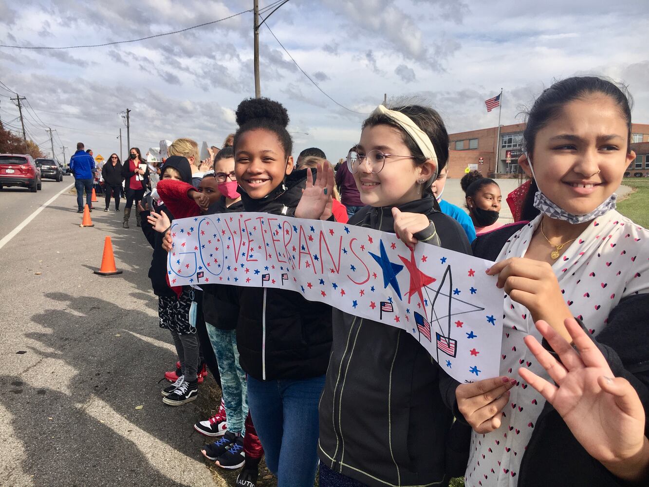 Area students honor military veterans