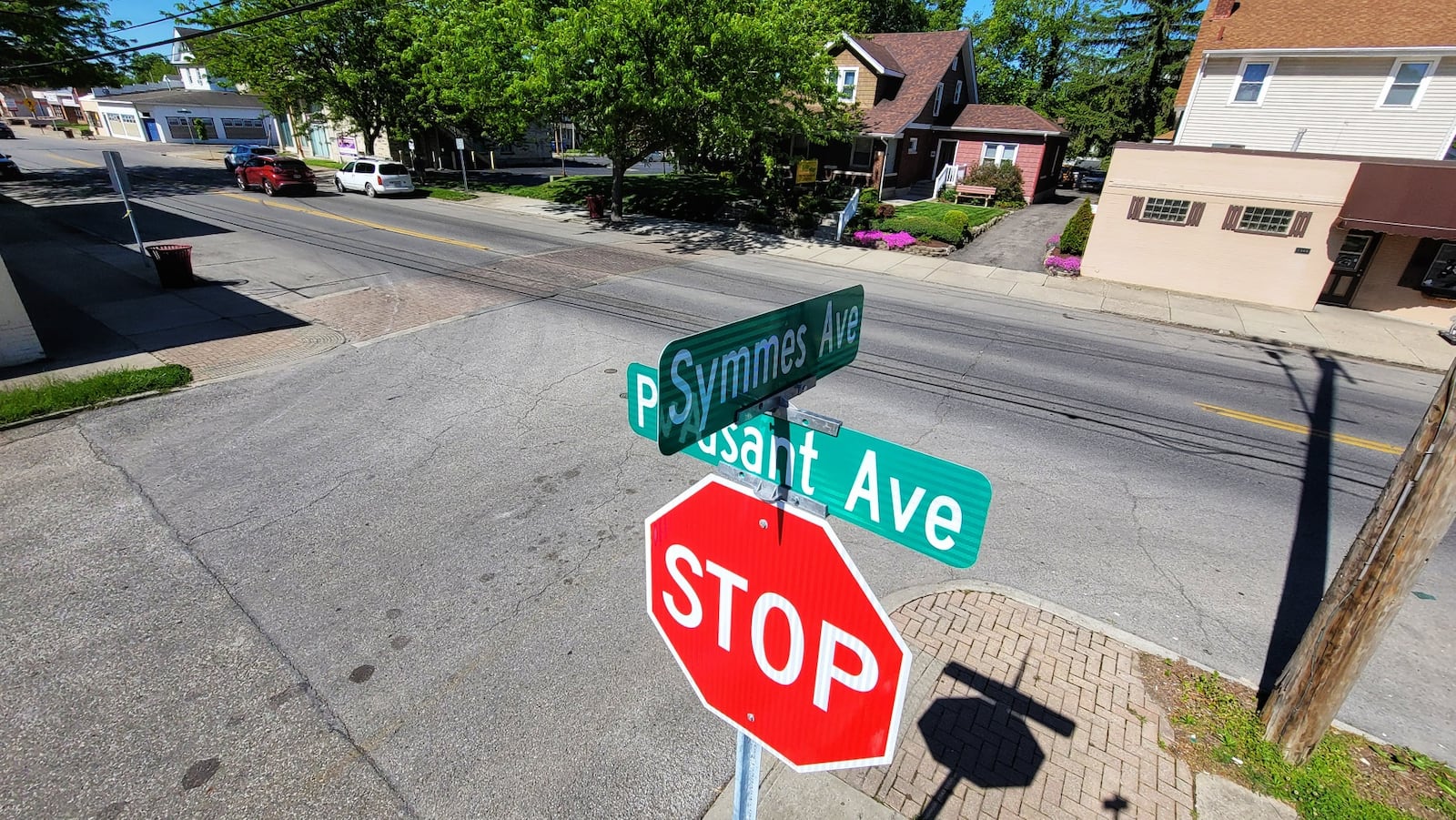 A 6-year-old child was hit and killed Tuesday evening while crossing Pleasant Avenue in Hamilton's Lindenwald neighborhood NICK GRAHAM/STAFF