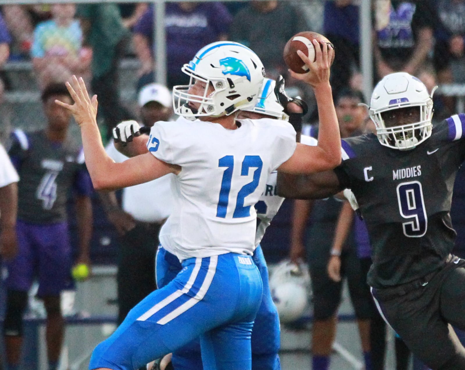 Springboro defeated host Middletown 37-14 in a Week 2 high school football game at Barnitz Stadium on Friday, Sept. 6, 2019. MARC PENDLETON / STAFF