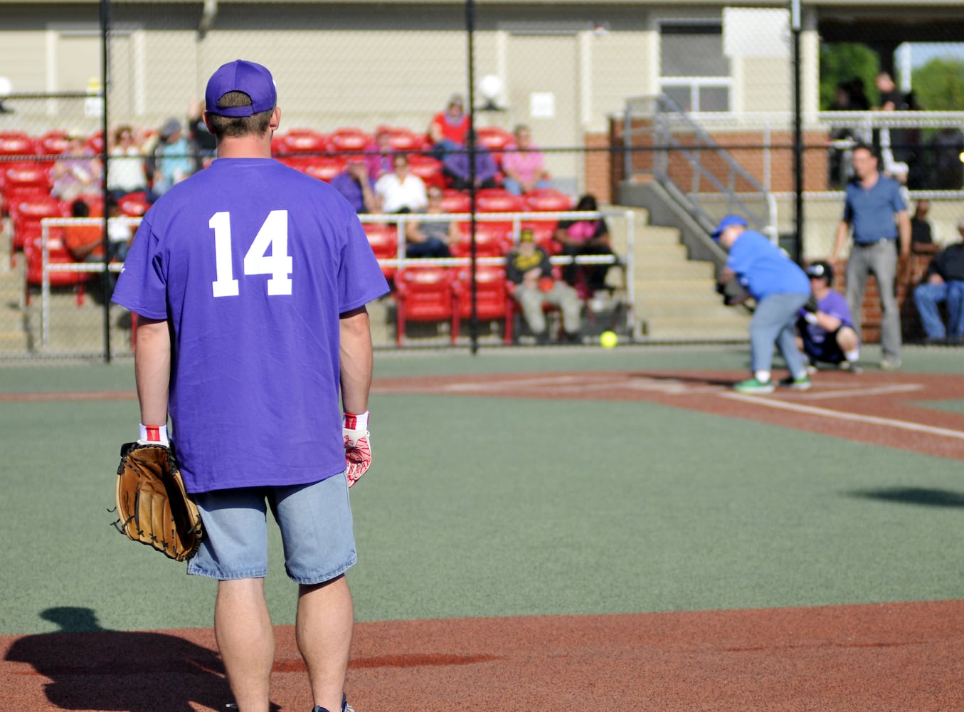 Ball games at Joe Nuxhall Miracle League Field