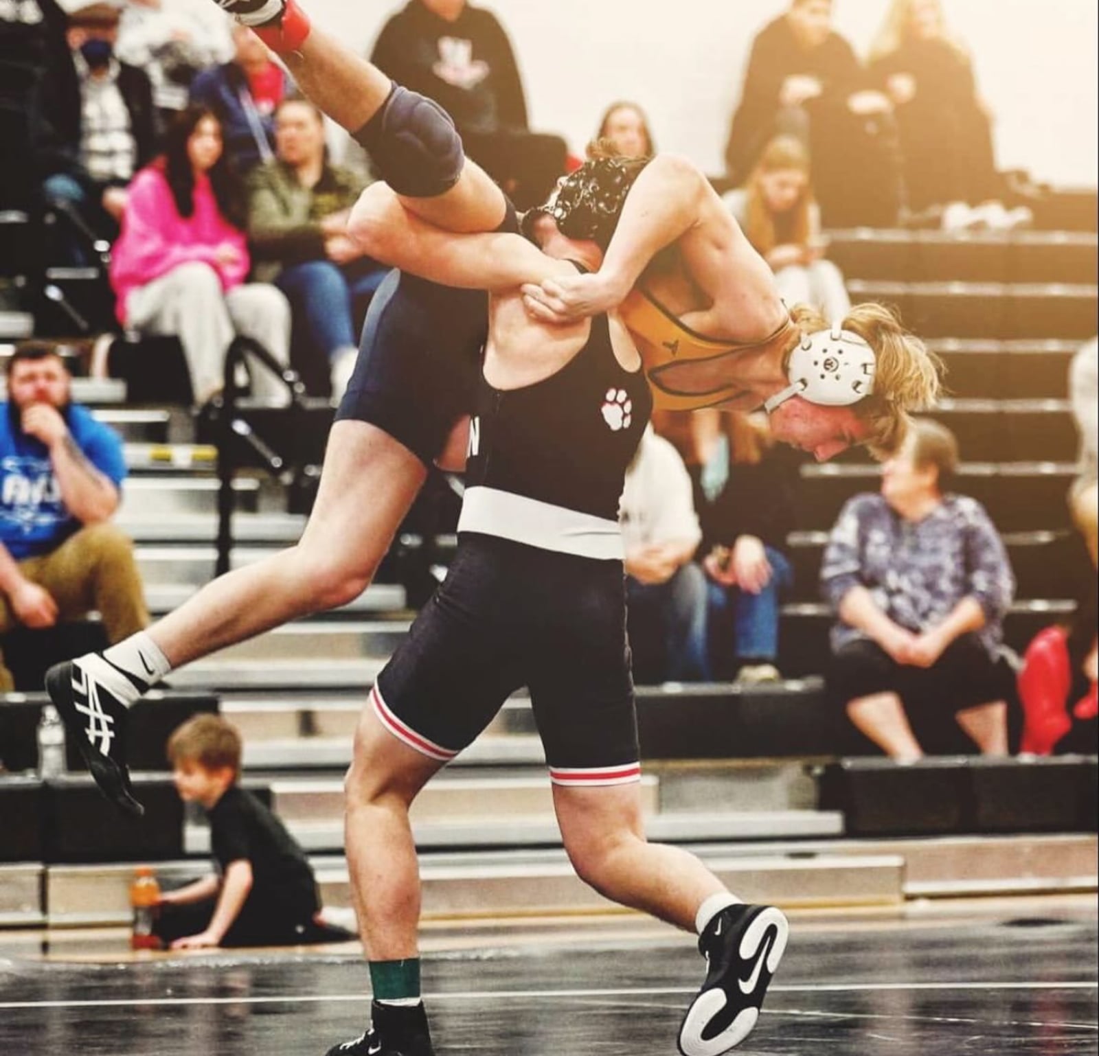 Franklin's Tucker Campbell competes in a match earlier this season. ROBERT HOGAN/CONTRIBUTED PHOTO