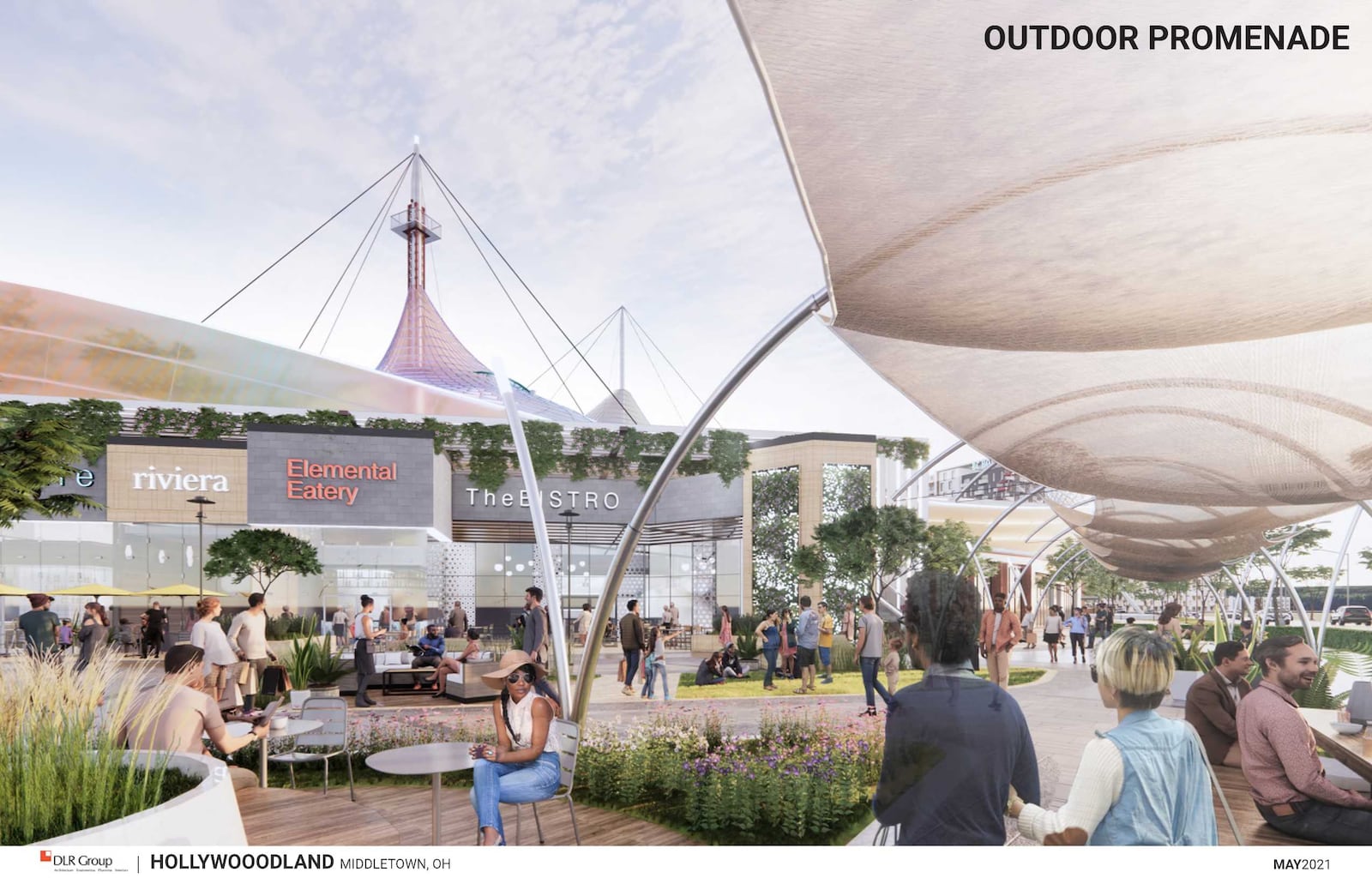 Artist renderings of the proposed "Hollywoodland" development in downtown Middletown, which city officials say would bring $1.3 billion in investment and thousands of jobs to the city. CONTRIBUTED