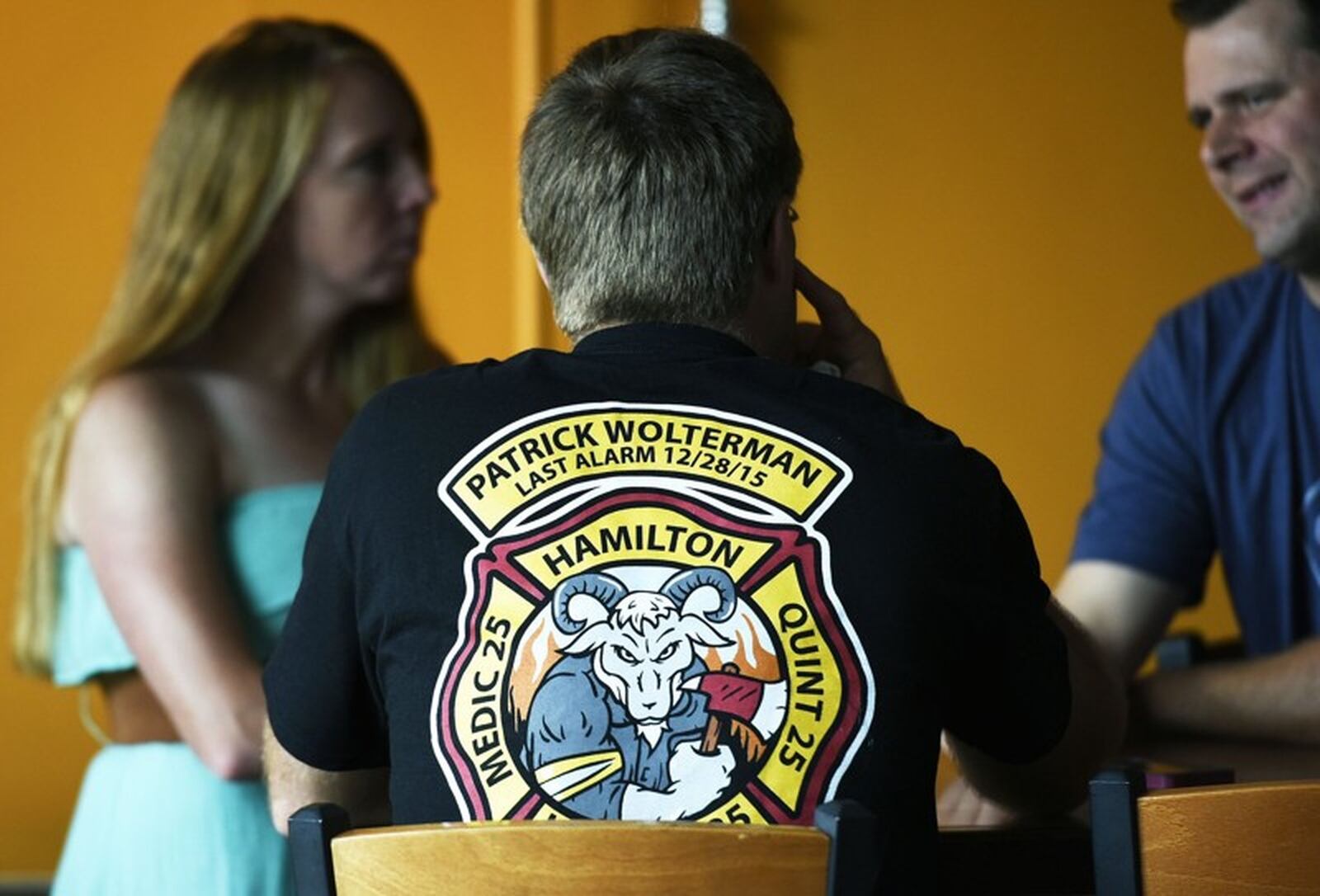 Hamilton s Municipal Brew Works will again tap its special Woltermelon Blonde Ale on Dec. 27 according to the brewery s CEO. Pictured are friends and family of Wolterman during the beer s 2016 limited release. NICK GRAHAM/STAFF