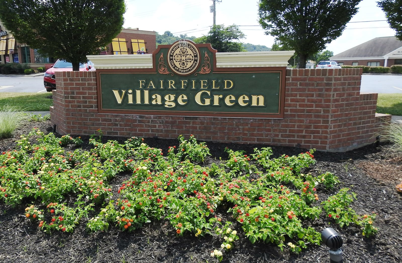 Village Green ins the marquee area of the city’s dowtown area, which is home to the Fairfield Community Arts Center and Fairfield Lane Library. PROVIDED