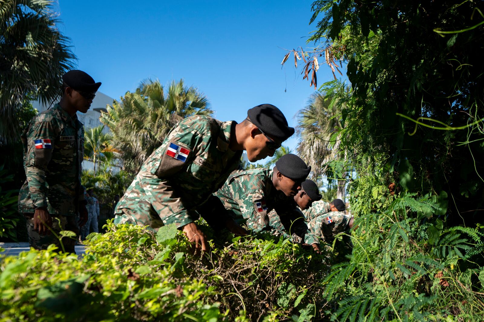 Military personnel search for Sudiksha Konanki, a university student from the U.S. who disappeared on a beach in Punta Cana, Dominican Republic, Monday, March. 10, 2025. (AP Photo/Francesco Spotorno)