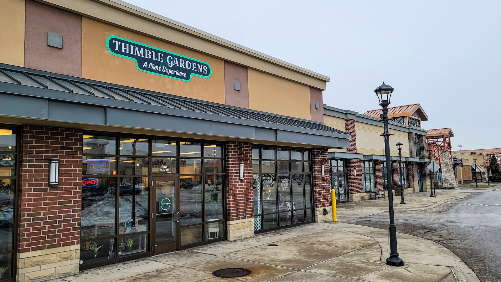 Celeste Vanover has opened Thimble Gardens at Bridgewater Falls in the space formerly occupied by Justice. Thimble Gardens has moved to Fairfield Township from Lebanon and the store has a variety of plants, gifts, workshops, clothing and more. NICK GRAHAM / STAFF