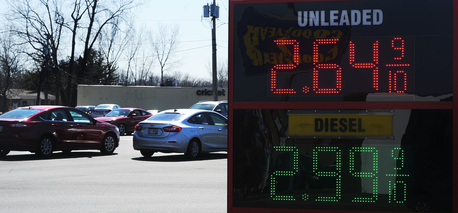 Gas prices are on the rise like at this gas station on Chambersburg Road in Huber Heights. MARSHALL GORBY\STAFF