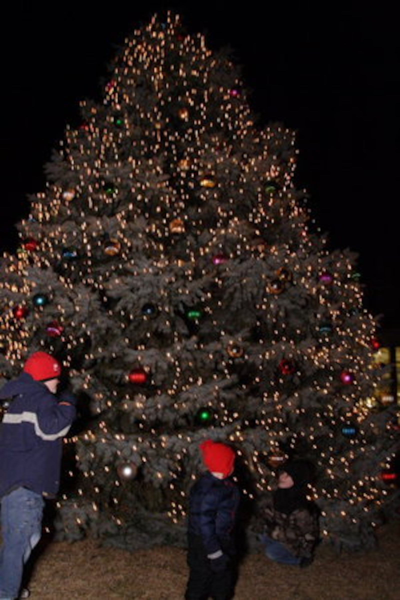 The first ever holiday tree lighting ceremony at the Vandalia Recreation Center, back in 2008.