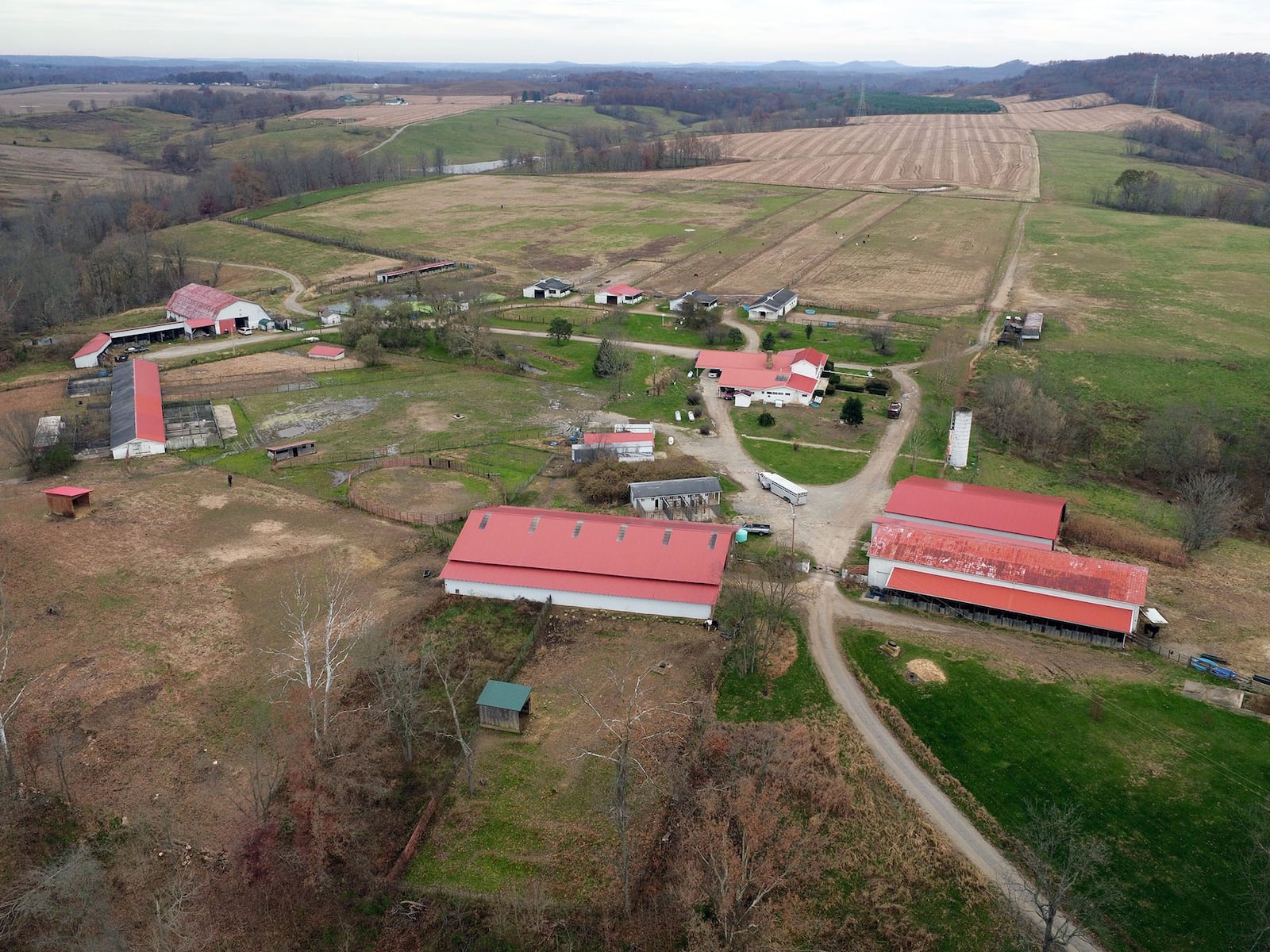 The Wagners' Flying W Farm, Inc. in Pike County. Six members of the Wagner family were arrested in connection with the 2016 murder of Rhoden family members in Pike County. TY GREENLEES / STAFF