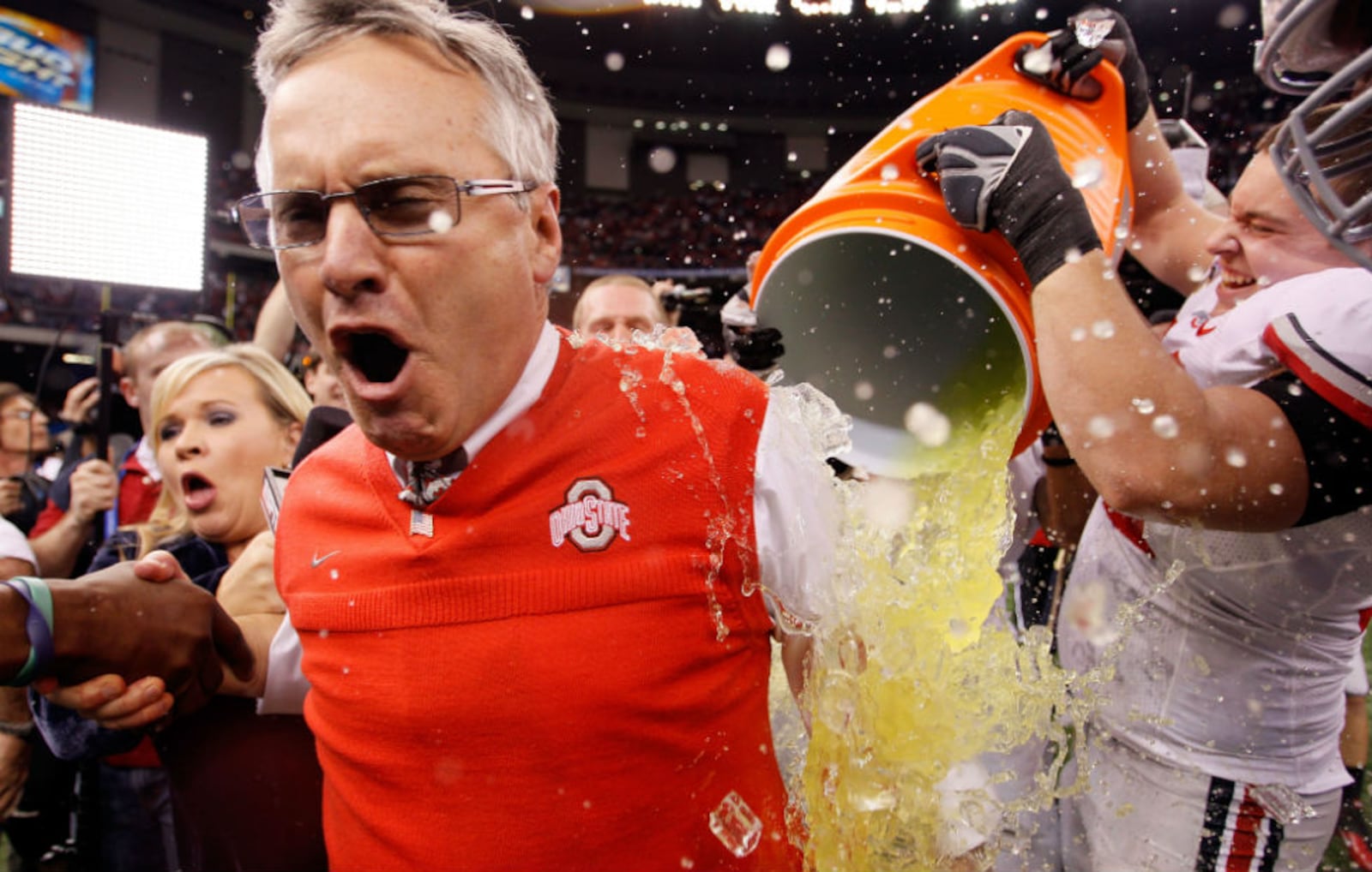 During his 10-year career at Ohio State, Jim Tressel compiled a 94–22 record, and a national title.