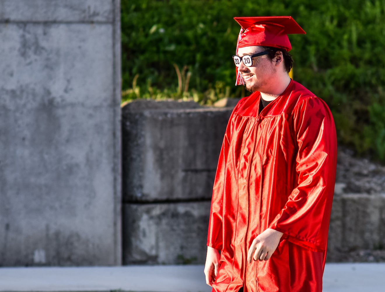 Madison High School drive-thru graduation ceremony at Land of Illusion