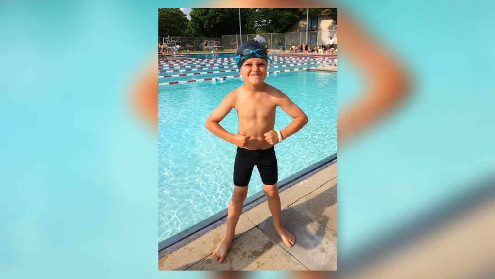 Cooper Burt, now a high school student at Ross, started swimming when he was 7 years old. His dad died when he was 8. CONTRIBUTED