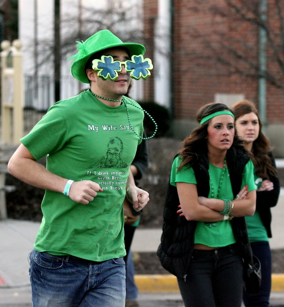 Green Beer Day in Oxford through the years