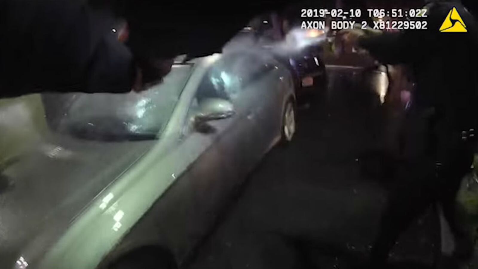 Police officers in Vallejo, California, are seen firing into the silver Mercedes of Willie McCoy, 20, in body camera footage from an officer during the Feb. 9, 2019, shooting that killed the aspiring rapper. McCoy was gunned down as he sat in a Taco Bell drive-thru, where he fell asleep. The officers who shot McCoy said he awoke and reached for a gun in his lap, prompting their gunfire.