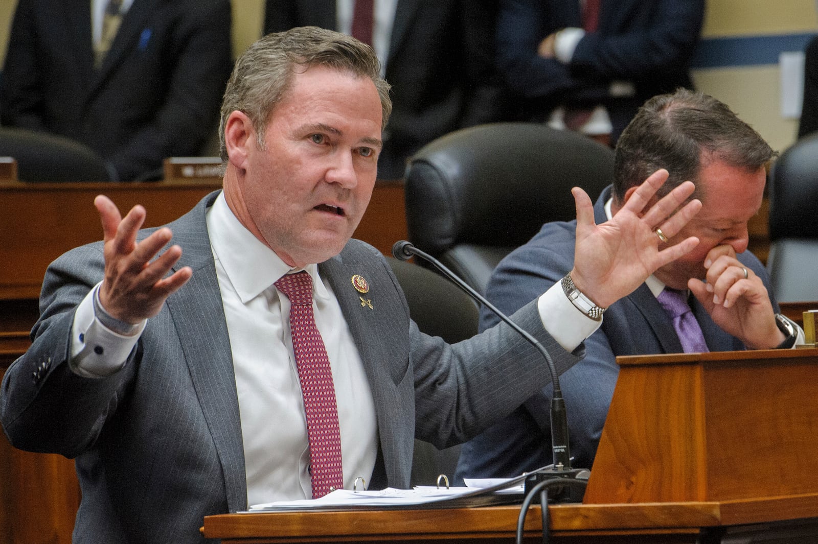 FILE - Rep. Mike Waltz, R-Fla., speaks during a hearing on Capitol Hill, July 22, 2024, in Washington. (AP Photo/Rod Lamkey, Jr., File)