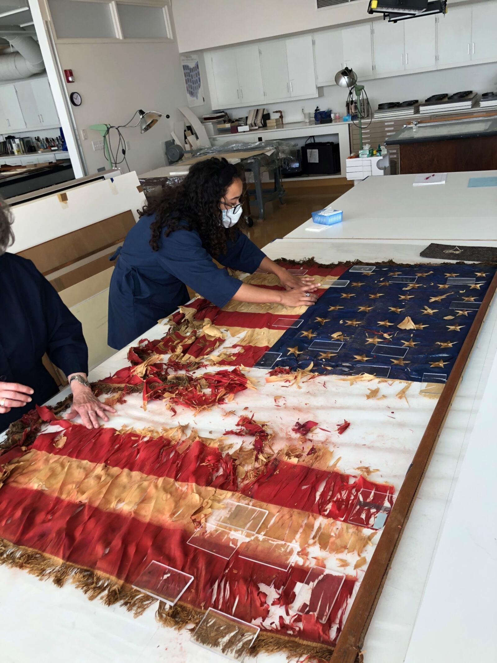 In July 2020, preservationists in Cleveland meticulously unrolled an American flag from its pole that was flown during the Civil War by the 35th Regiment of the Ohio Volunteer Infantry — also known as "the Butler Boys" for the county most soldiers came from. CONTRIBUTED