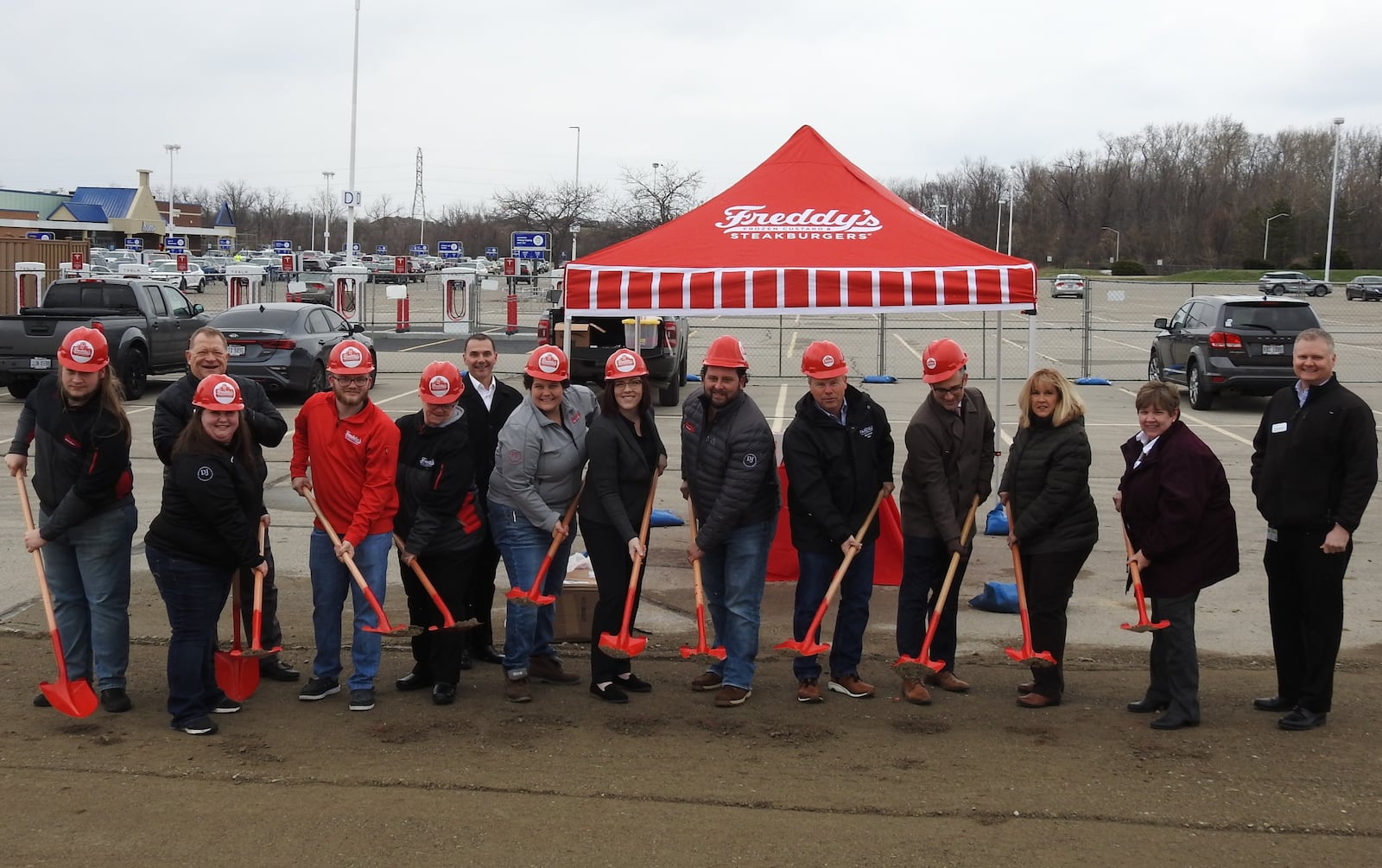 Freddy's Frozen Custard & Steakburgers will open a Fairfield location later this year. They held a groundbreaking ceremony Monday morning, March 13, 2023, on Meijer Drive off Winton Road. PROVIDED