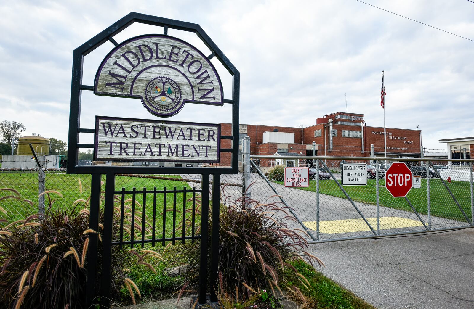 The Middletown Wastewater Treatment Plant on Oxford State Road. 