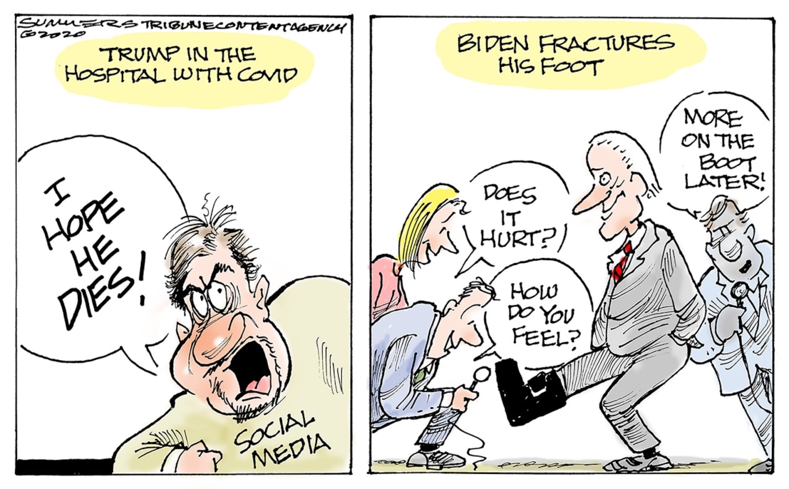 Week in cartoons: Biden's boot, presidential pardons and more