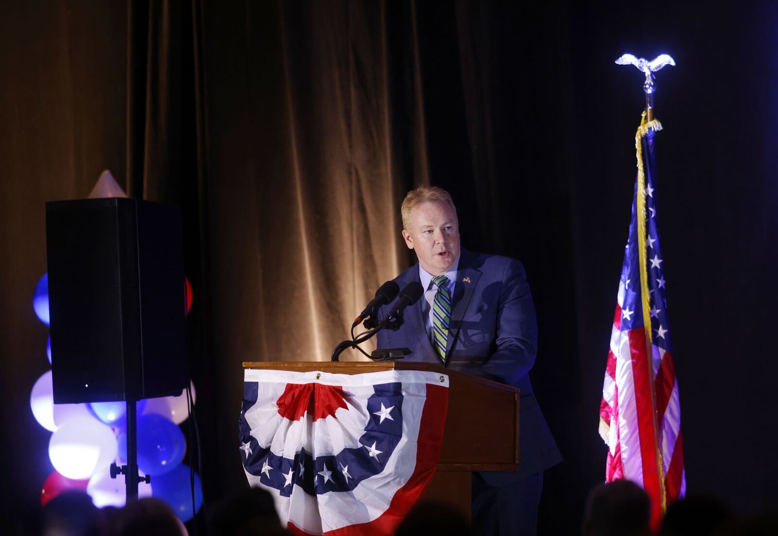 Congressman Warren Davidson speaks at the Butler County GOP Lincoln Day dinner on April 13 | Nick Graham/Staff