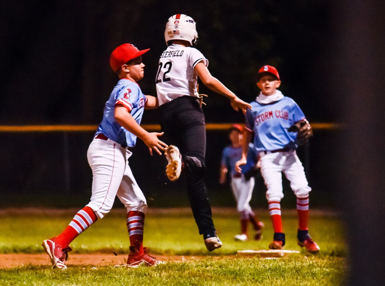 Youth baseball teams get back in action just after midnight