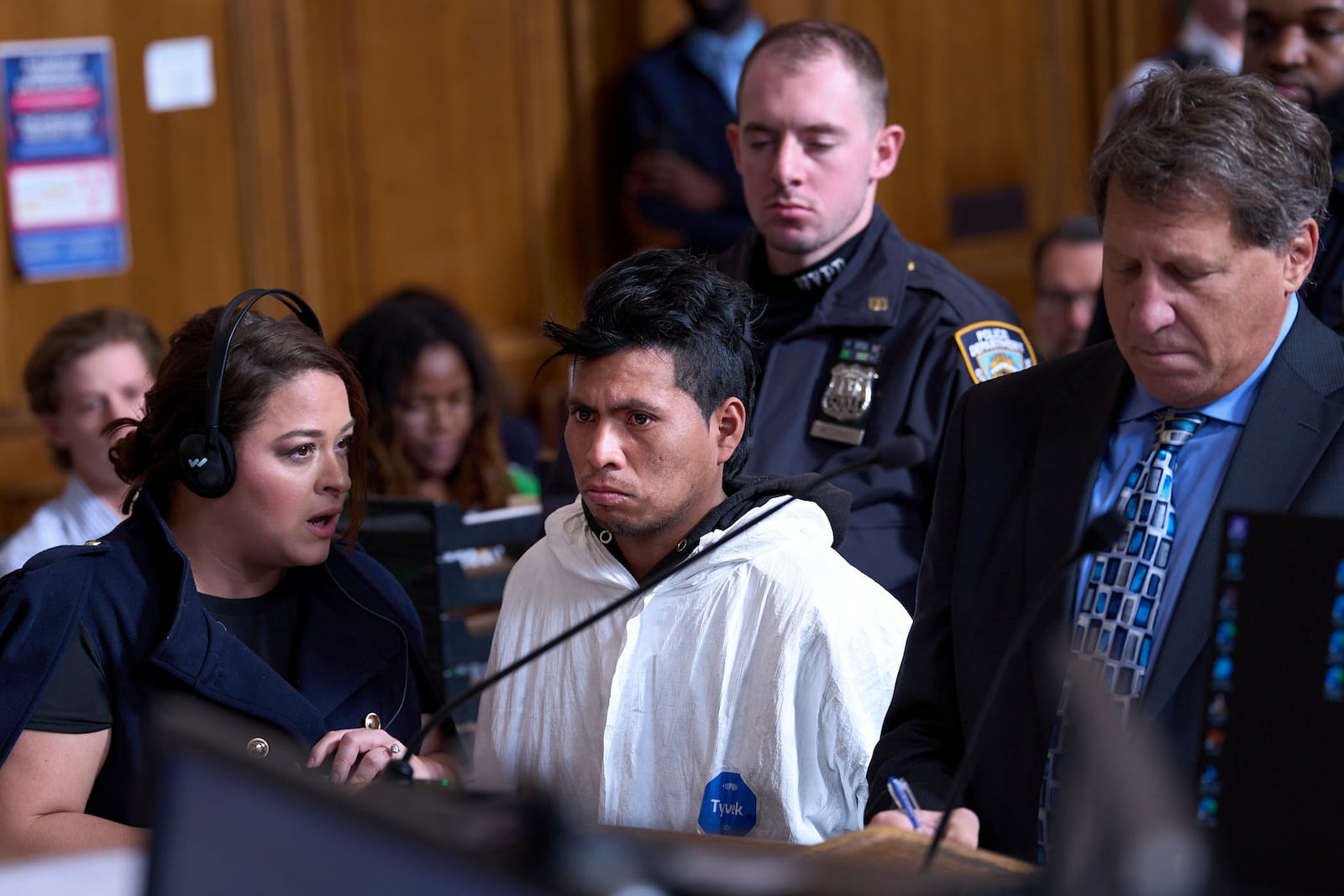 FILE - Sebastian Zapeta, accused of setting a woman on fire inside a subway train, appears in court in New York, on Tuesday, Dec. 24, 2024. (Curtis Means/Pool Photo via AP, File)