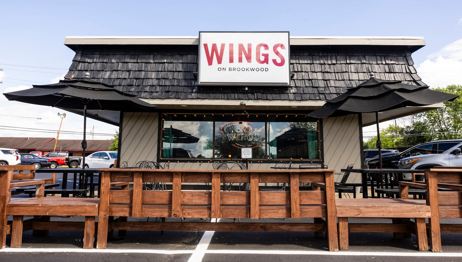 Wings on Brookwood on Brookwood Avenue in Hamilton serves a variety of bone-in and boneless wings, burgers, salads, beer and more. NICK GRAHAM/STAFF