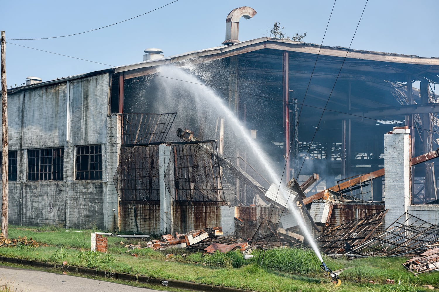 Aftermath of massive warehouse fire in Hamilton