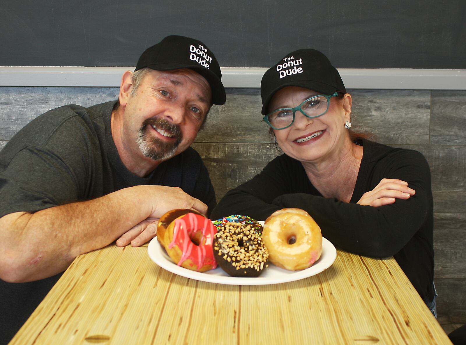 Glen Huey and his wife, Laurie, own The Donut Dude on Cincinnati Dayton Road in West Chester Twp. CONTRIBUTED