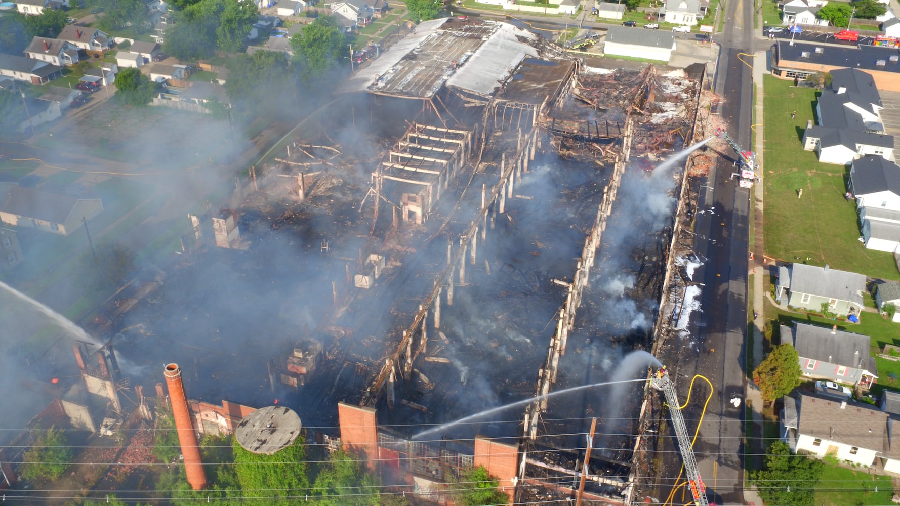 PHOTOS: Crews battle massive warehouse fire in Hamilton