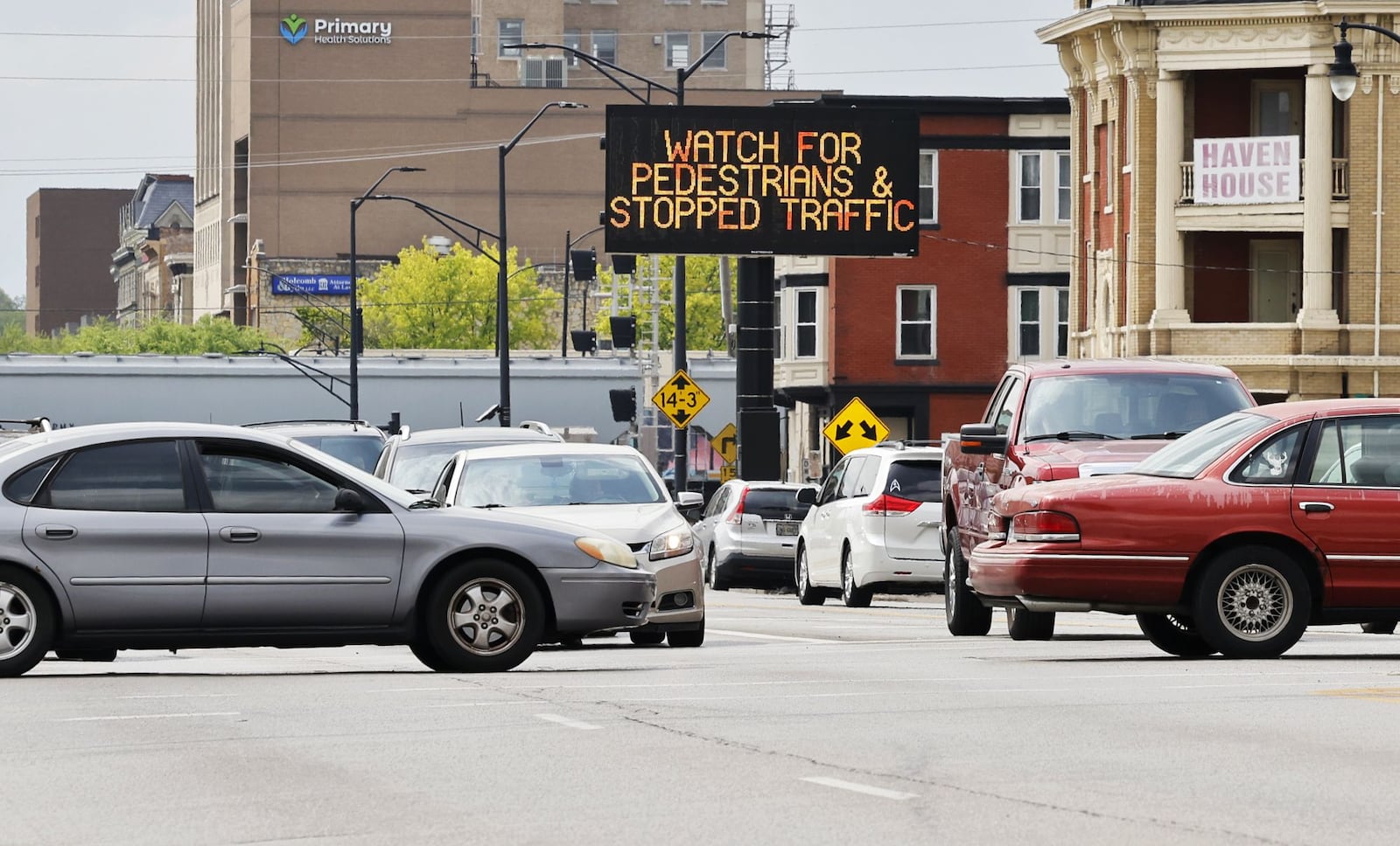 The city of Hamilton is seeking a $15 million grant from the Safe Streets and Roads for All Program established by the Bipartisan Infrastructure Law. The funds, which will see a $3.75 million city match, would implement projects identified in the city’s Safe Streets and Roads for All Action Plan in order to support Hamilton's efforts to achieve the Vision Zero goal of zero traffic deaths and serious injuries on Hamilton’s roadways. NICK GRAHAM/STAFF